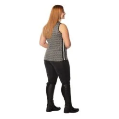 Kerrits Women's Flow Rise Knee Patch Performance Tights - Black -Tack Of The Day Store 567246 800 800