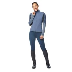 Kerrits Women's Flow Rise Knee Patch Performance Tights - Admiral -Tack Of The Day Store 567526 800 800