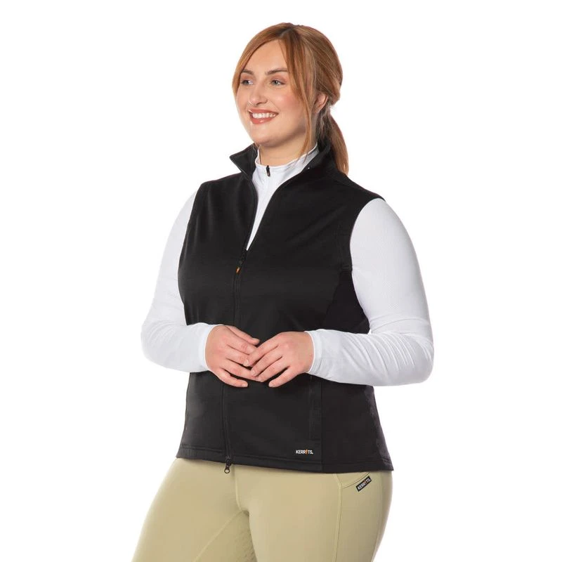 Kerrits Women's Softshell Riding Vest - Black 6 Kerrits Women's Softshell Riding Vest - Black - Image 6