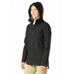 Kerrits Women's Waterproof Rain Jacket - Black -Tack Of The Day Store 570347 800 800