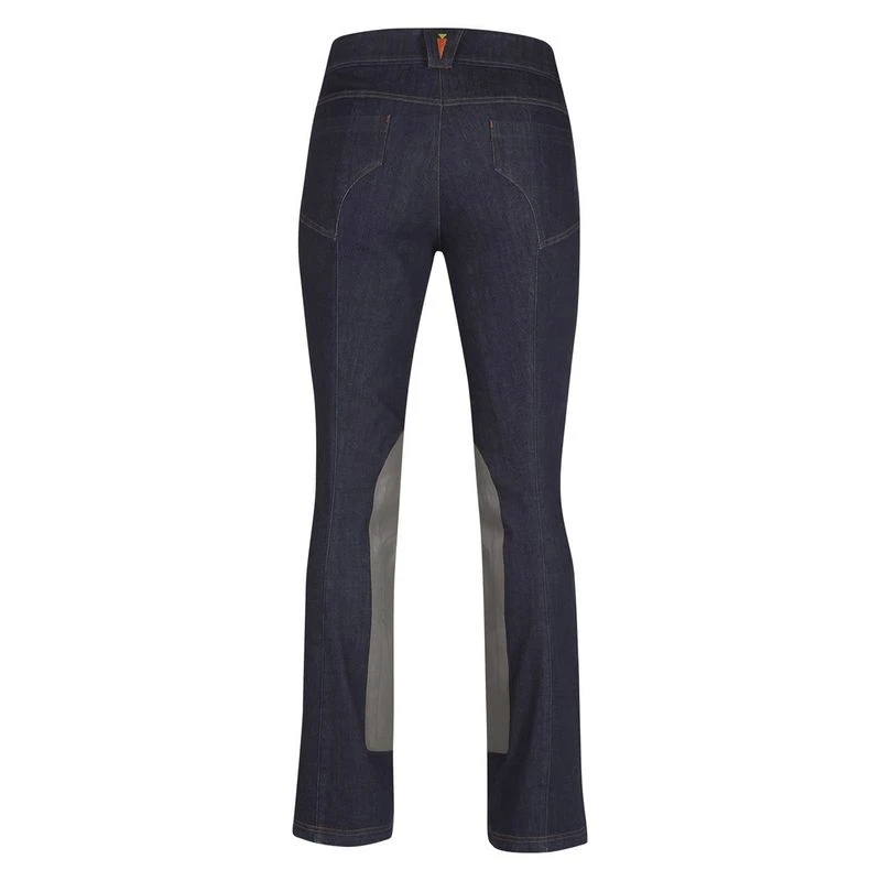 Kerrits Women's Stretch Denim Extended Patch Bootcut Breeches - Classic Dark Blue 2 Kerrits Women's Stretch Denim Extended Patch Bootcut Breeches - Classic Dark Blue - Image 2