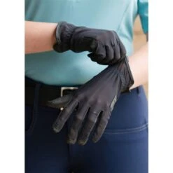 Kerrits Mesh Riding Gloves - Black -Tack Of The Day Store 571238 800 800