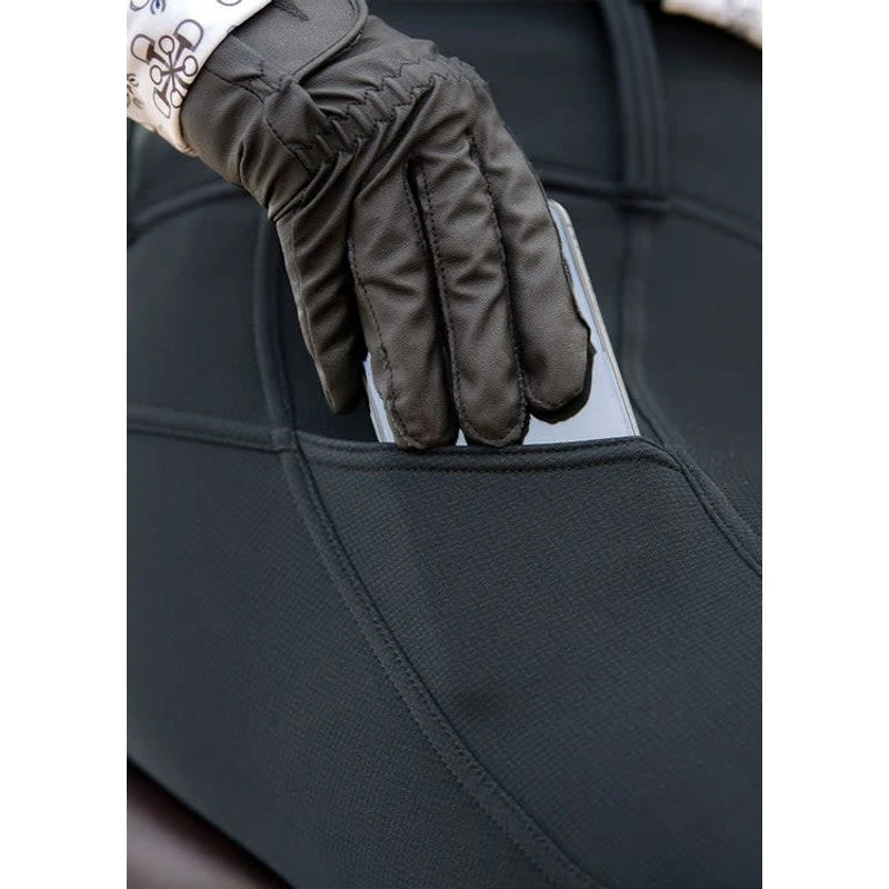 Kerrits Women's Sit Tight Wind Pro Knee Patch Tights - Black 3 Kerrits Women's Sit Tight Wind Pro Knee Patch Tights - Black - Image 3