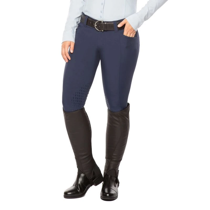 Kerrits Women's Affinity Ice Fil Knee Patch Breeches - Navy 3 Kerrits Women's Affinity Ice Fil Knee Patch Breeches - Navy - Image 3