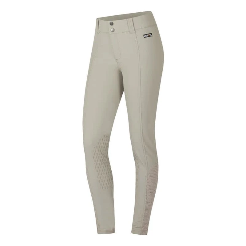 Kerrits Kids' Affinity Ice Fil Knee Patch Breeches - Sand 2 Kerrits Kids' Affinity Ice Fil Knee Patch Breeches - Sand - Image 2