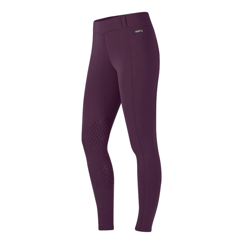 Kerrits Women's Power Stretch Knee Patch Pocket Tights - Raisin 2 Kerrits Women's Power Stretch Knee Patch Pocket Tights - Raisin - Image 2