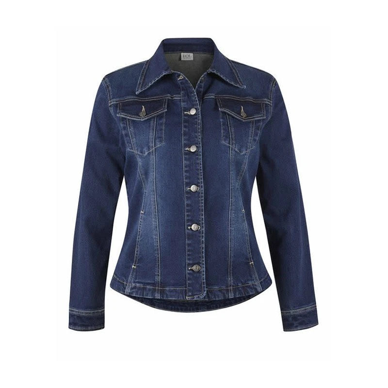 EQL Women's In Motion Jean Jacket - Midnight Wash 1 EQL Women's In Motion Jean Jacket - Midnight Wash