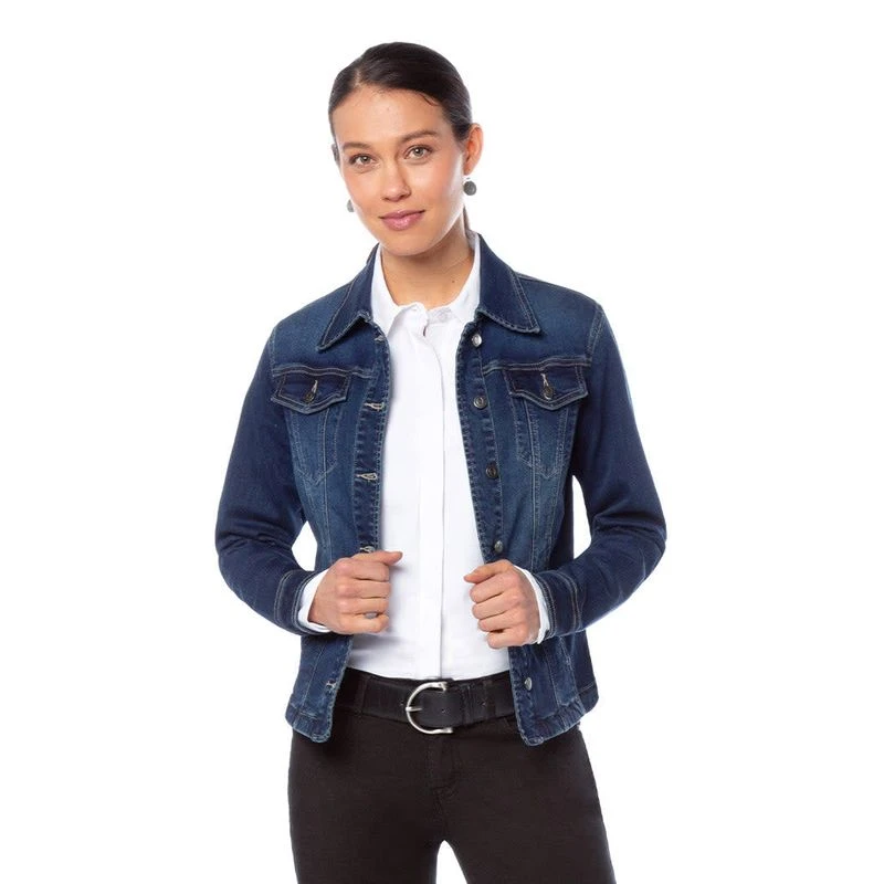 EQL Women's In Motion Jean Jacket - Midnight Wash 2 EQL Women's In Motion Jean Jacket - Midnight Wash - Image 2