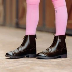 Horze Kids' Kilkenny Polyurethane Jodhpur Boots - Brown 7 Horze Kids' Kilkenny Polyurethane Jodhpur Boots - Brown -Tack Of The Day Store 581348 800 800