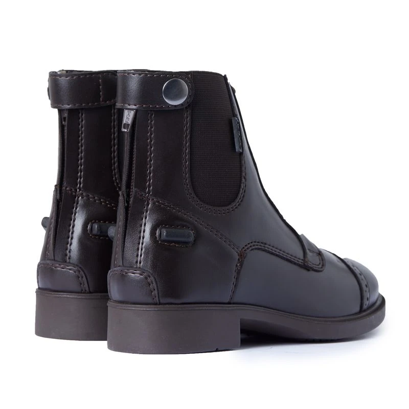 Horze Kids' Kilkenny Polyurethane Jodhpur Boots - Brown 4 Horze Kids' Kilkenny Polyurethane Jodhpur Boots - Brown - Image 4