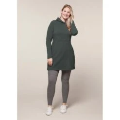 EQL Women's Weekender Fleece Hoodie Dress - Spruce 9 EQL Women's Weekender Fleece Hoodie Dress - Spruce -Tack Of The Day Store 582355 800 800