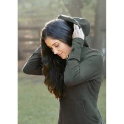 EQL Women's Weekender Fleece Hoodie Dress - Spruce 11 EQL Women's Weekender Fleece Hoodie Dress - Spruce -Tack Of The Day Store 582357 800 800