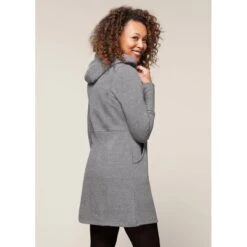 EQL Women's Weekender Fleece Hoodie Dress - Heather Grey -Tack Of The Day Store 582453 800 800