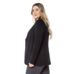 EQL Women's Ponte Blazer - Black 8 EQL Women's Ponte Blazer - Black -Tack Of The Day Store 582573 800 800