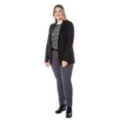 EQL Women's Ponte Blazer - Black 9 EQL Women's Ponte Blazer - Black -Tack Of The Day Store 582574 800 800