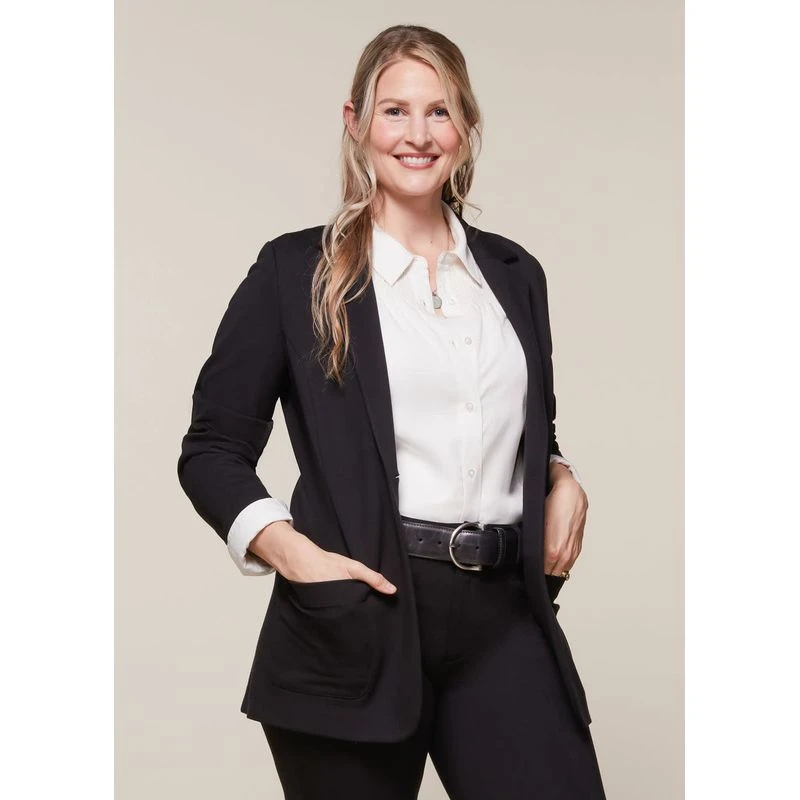 EQL Women's Ponte Blazer - Black 5 EQL Women's Ponte Blazer - Black - Image 5