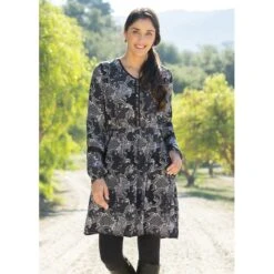 EQL Women's Ecovero Boheme Tunic Dress - Black Patchwork Paisley 9 EQL Women's Ecovero Boheme Tunic Dress - Black Patchwork Paisley -Tack Of The Day Store 582617 800 800