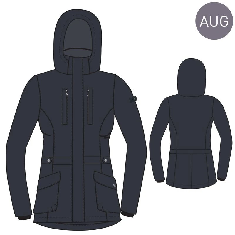 Horze Women's Jadine Winter Jacket - Dark Navy 4 Horze Women's Jadine Winter Jacket - Dark Navy - Image 4