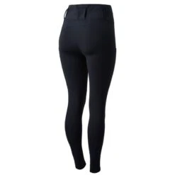 Horze Women's Everly Knee Patch Winter Riding Tights - Black