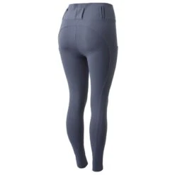 Horze Women's Everly Knee Patch Winter Riding Tights - Steel Grey