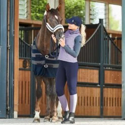 Horze Women's Everly Full Seat Winter Riding Tights - Dark Navy -Tack Of The Day Store 583632 800 800