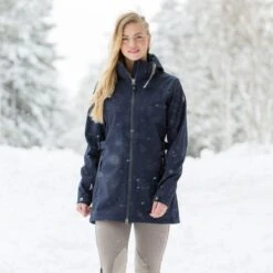 Horze Women's Freya Long Softshell Jacket - Steel Grey 9 Horze Women's Freya Long Softshell Jacket - Steel Grey -Tack Of The Day Store 583946 800 800