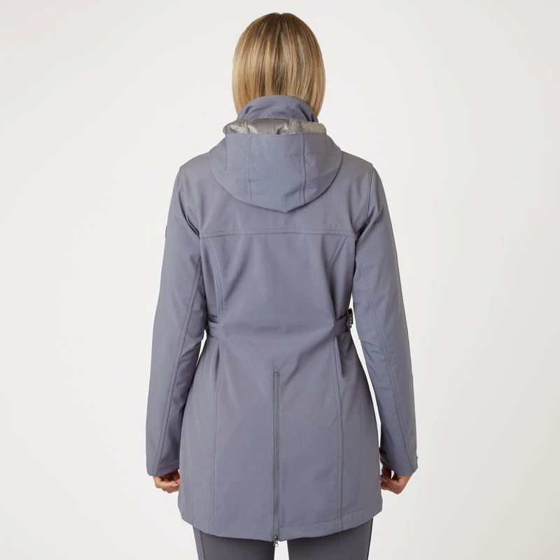 Horze Women's Freya Long Softshell Jacket - Steel Grey 5 Horze Women's Freya Long Softshell Jacket - Steel Grey - Image 5