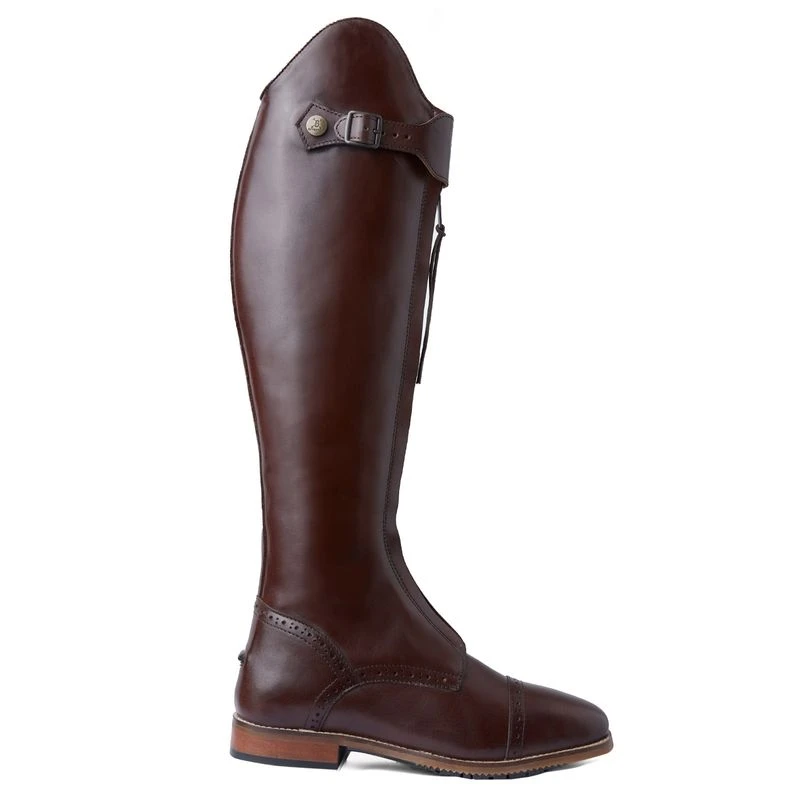 B Vertigo Canopus Front Zip Tall Boots - Dark Brown 3 B Vertigo Canopus Front Zip Tall Boots - Dark Brown - Image 3