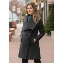 EQL Women's Brushed Ponte Uptown Jacket - Heather Black -Tack Of The Day Store 585146 800 800