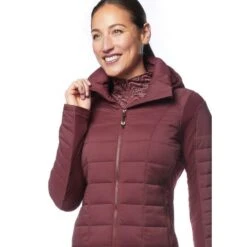 Kerrits Women's Heads Up Quilted Jacket - Mahogany -Tack Of The Day Store 585640 800 800
