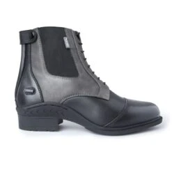 Horze Women's Kilkenny Two-Toned Paddock Boots - Black/Grey -Tack Of The Day Store 586645 800 800