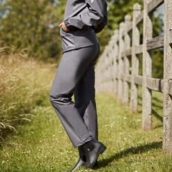 Horze Women's Rory Waterproof Riding Rain Jacket & Pants Set - Blackened Pearl 7 Horze Women's Rory Waterproof Riding Rain Jacket & Pants Set - Blackened Pearl -Tack Of The Day Store 586864 800 800