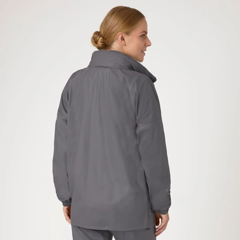 Horze Women's Rory Waterproof Riding Rain Jacket & Pants Set - Blackened Pearl 4 Horze Women's Rory Waterproof Riding Rain Jacket & Pants Set - Blackened Pearl - Image 4