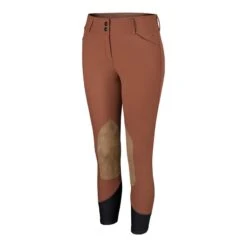 RJ Classics Women's Gulf Natural Rise Front Zip Breeches - Rust