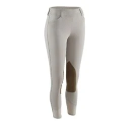 RJ Classics Women's Belmont Mid Rise Side Zip Knee Patch Breeches - Sand