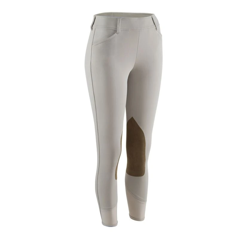 RJ Classics Women's Belmont Mid Rise Side Zip Knee Patch Breeches - Sand 1 RJ Classics Women's Belmont Mid Rise Side Zip Knee Patch Breeches - Sand