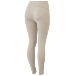 Horze Women's Gillian Silicone Full Seat Tights - Roasted Cashew