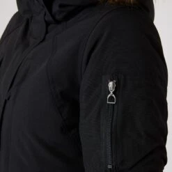 Horze Women's Brooke Long Parka Jacket - Black -Tack Of The Day Store 590793 800 800