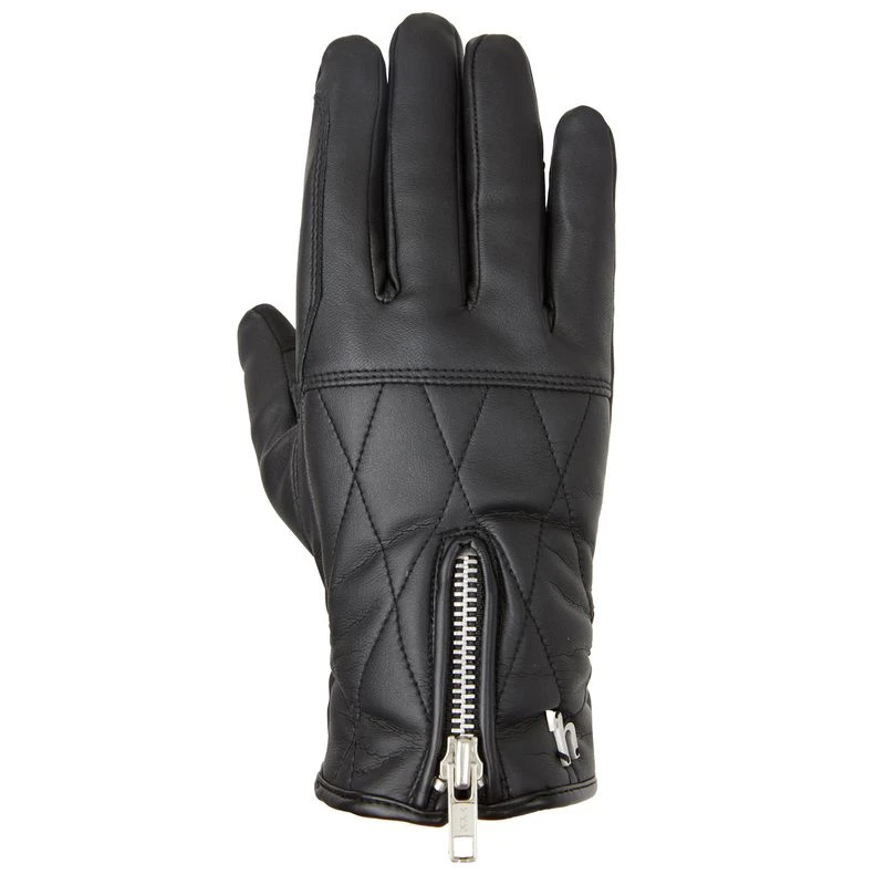 Horze Theresa Vegan Leather Winter Gloves - Black 1 Horze Theresa Vegan Leather Winter Gloves - Black