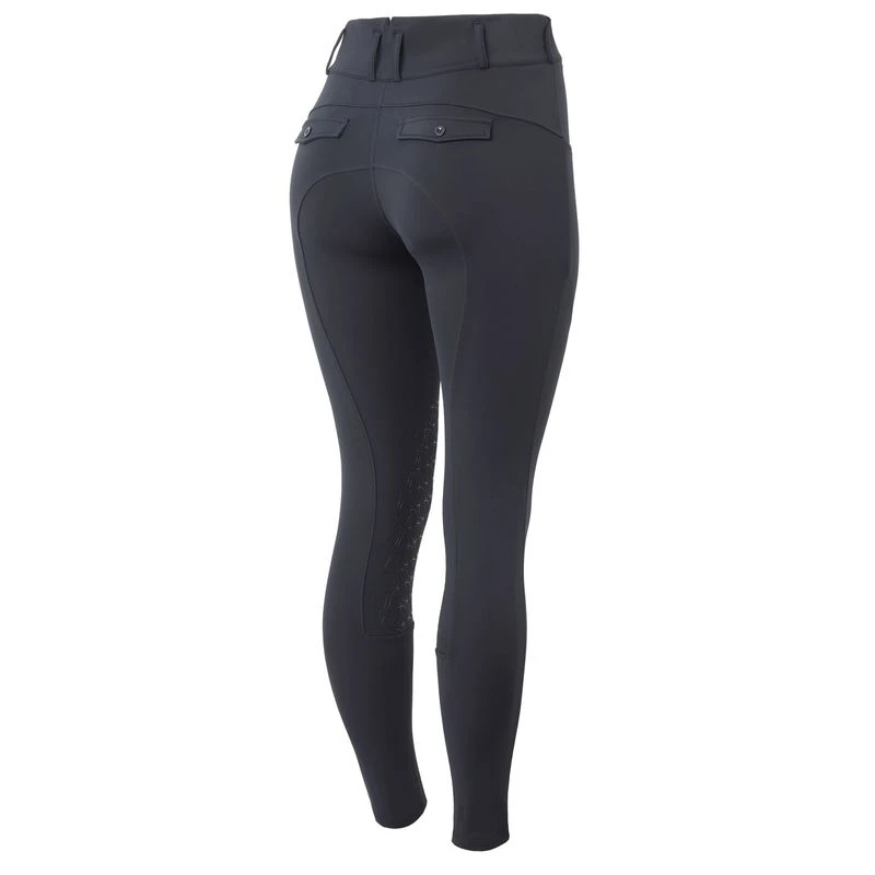 Horze Women's Ingrid Knee Patch Breeches - Dark Navy 1 Horze Women's Ingrid Knee Patch Breeches - Dark Navy