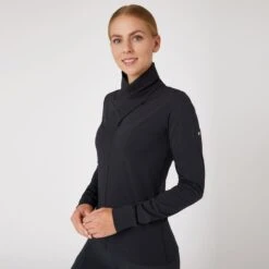 Horze Women's Raquel Turtleneck Training Shirt - Dark Navy -Tack Of The Day Store 591008 800 800