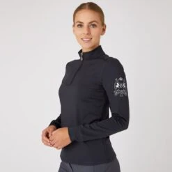 Horze Women's Iris Training And Show Shirt - Dark Navy 9 Horze Women's Iris Training And Show Shirt - Dark Navy -Tack Of The Day Store 591070 800 800