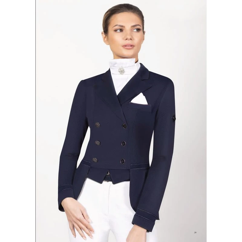 Fair Play Women's Elizabeth Comfimesh Short Tail Coat - Navy 3 Fair Play Women's Elizabeth Comfimesh Short Tail Coat - Navy - Image 3