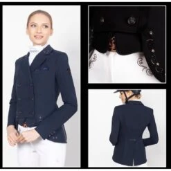 Fair Play Women's Lexim RoseGold Dressage Short Tailcoat - Navy 7 Fair Play Women's Lexim RoseGold Dressage Short Tailcoat - Navy -Tack Of The Day Store 593260 800 800
