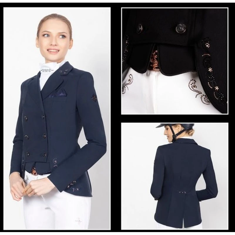 Fair Play Women's Lexim RoseGold Dressage Short Tailcoat - Navy 4 Fair Play Women's Lexim RoseGold Dressage Short Tailcoat - Navy - Image 4