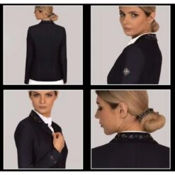 Fair Play Women's Taylor Rose Gold Comfimesh Show Jacket - Navy 7 Fair Play Women's Taylor Rose Gold Comfimesh Show Jacket - Navy -Tack Of The Day Store 593528 800 800