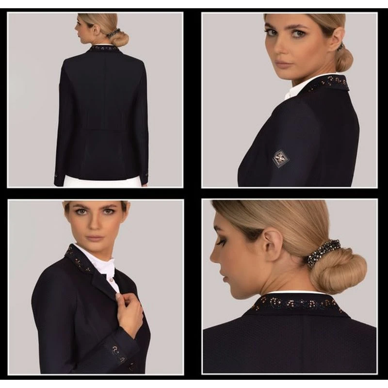 Fair Play Women's Taylor Rose Gold Comfimesh Show Jacket - Navy 4 Fair Play Women's Taylor Rose Gold Comfimesh Show Jacket - Navy - Image 4