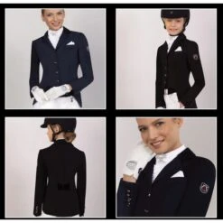 Fair Play Women's Bea Dressage Show Jacket - Navy -Tack Of The Day Store 593568 800 800