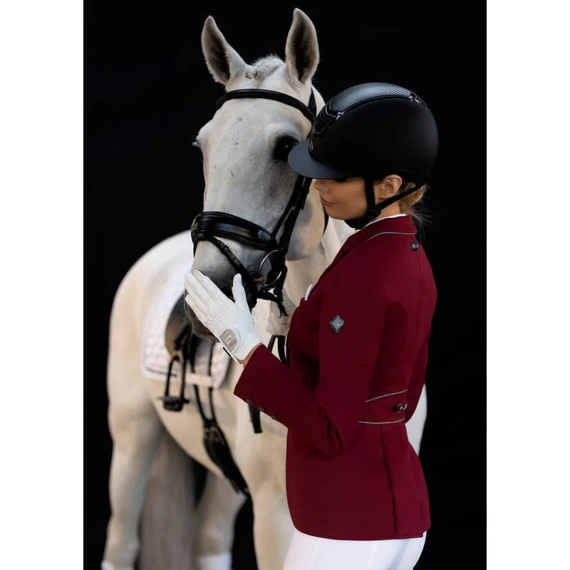 Fair Play Women's Beatrice Short Tail Coat - Burgundy 2 Fair Play Women's Beatrice Short Tail Coat - Burgundy - Image 2