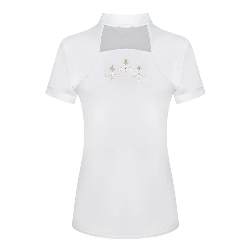 Fair Play Women's Lorella Short Sleeve Competition Shirt - White 2 Fair Play Women's Lorella Short Sleeve Competition Shirt - White - Image 2